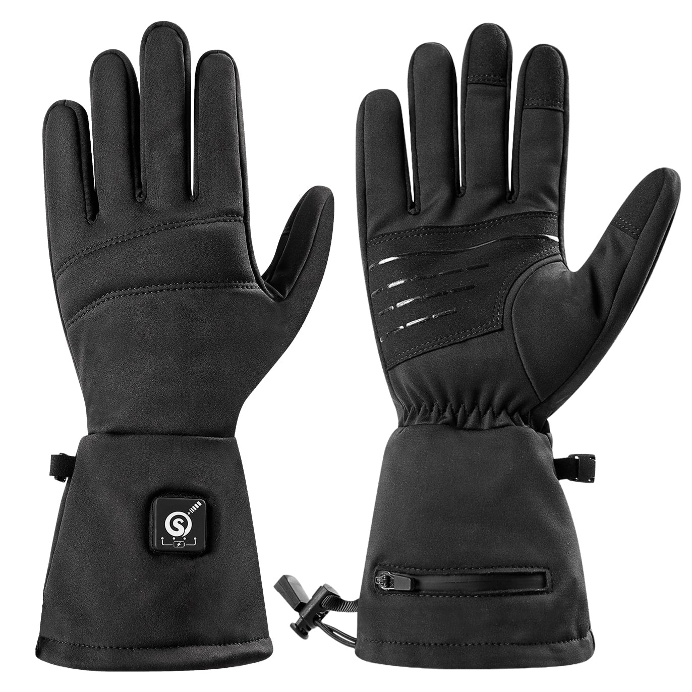 Gants Chauffants Unisexes 3 Niveaux De Chauffe - Fins, écran Tactile, Pour Ski, Moto, Randonnée