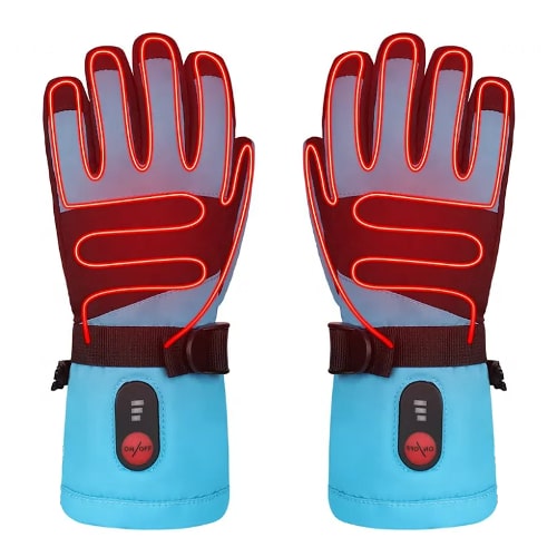 Gants Chauffants Enfant Bleus