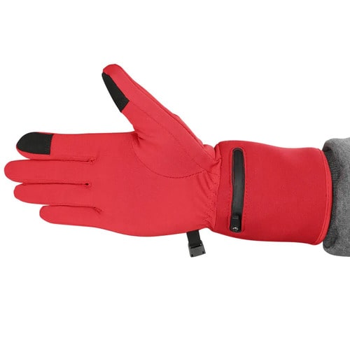 Gants Chauffants Fins Rouges