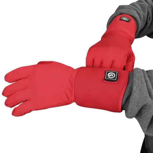 Gants Chauffants Fins Rouges