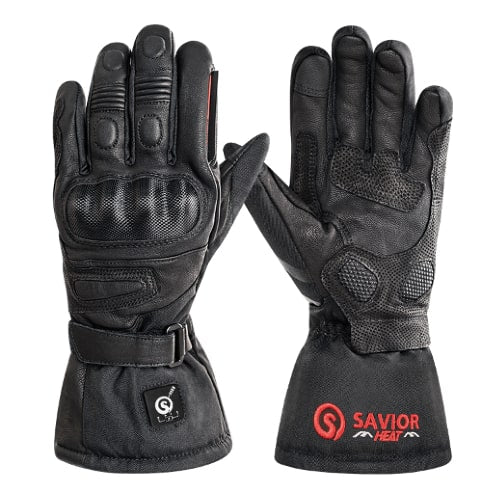 Gants Chauffants Moto Cuir