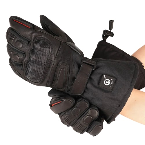 Gants Chauffants Moto Cuir