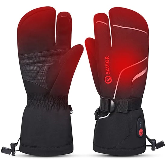 Gants Chauffants Ski Noirs