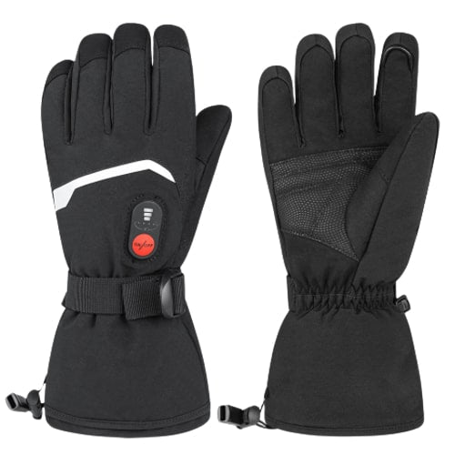 Gants Chauffants Rechargeables 7,4V – 4000 MAh, 3 Niveaux De Chaleur, Pour Ski, Moto, Randonnée