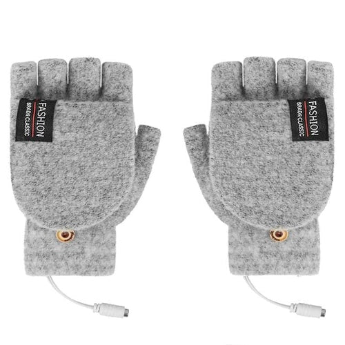 Gants chauffants lectrique chauffe main usb gants sans doigts hiver chauds  gant chauffant avec 3 moduser de chauffage gants d'ordinateur portable