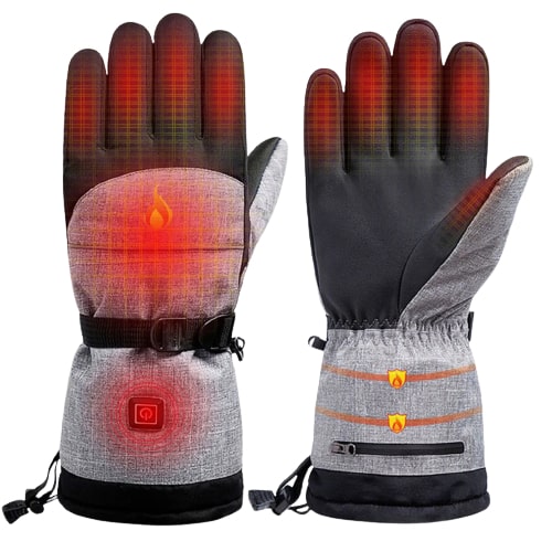 Gants chauffants Écran tactile Batterie rechargeable Chauffe-mains  électriques Ski d'hiver