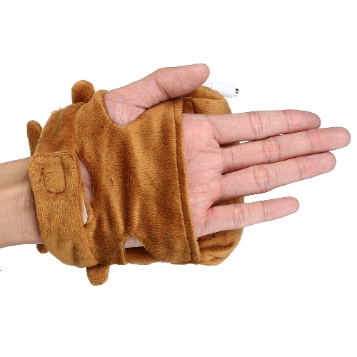 Gants Chauffants USB Pour Homme Et Femme - Chauffage Double Face - Demi-Doigts Avec Protège-Doigts