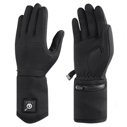 Sous-gants chauffants fins et résistants noirs - Vilacosy